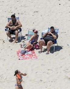 ‘didn’t get any sun, had his hat on!