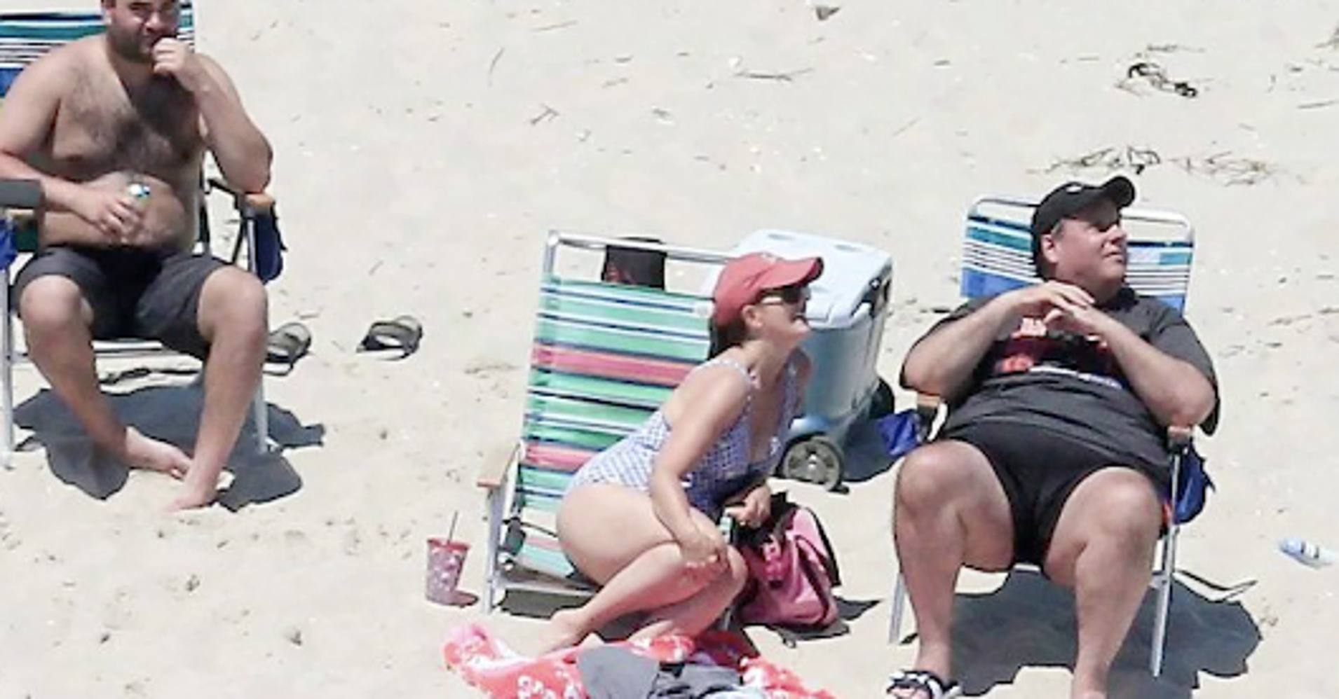 Chris Christie Sunbathing In His Beach Chair Is A