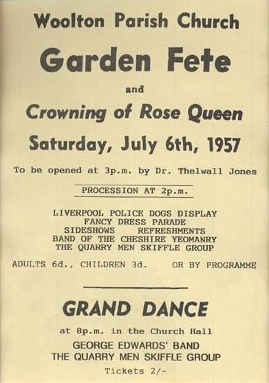 Poster advertising the St. Peter’s Church fête, July 6, 1957