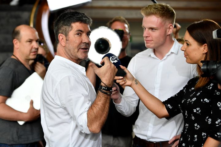 Simon at last month's Liverpool auditions 