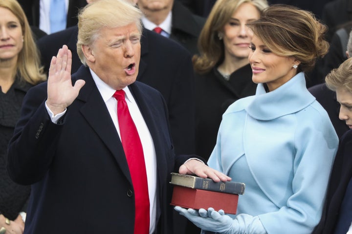 Obama and Trump are the only two presidents to be sworn in using Lincoln’s Bible.