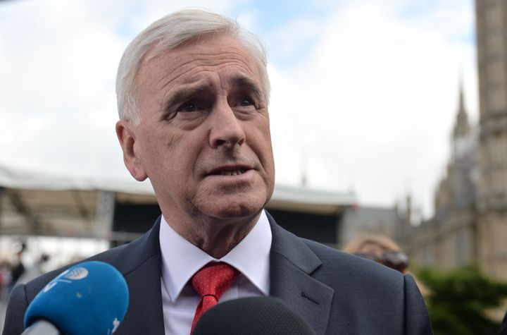 Shadow Chancellor John McDonnell