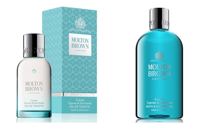 The<strong> Coastal Cypress & Sea Fennel Fragrance </strong>Collection from <a rel="nofollow" href="https://www.moltonbro