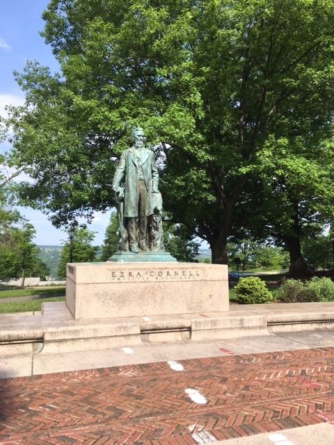 Ezra Cornell, Cornell University campus, June 2017