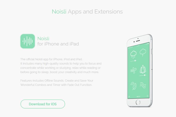 <p>Noisli is a sound making app that isn’t originally focused on sleep but does the job perfectly.</p>
