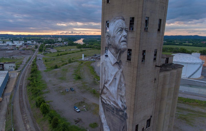 Guido Van Helten for Nashville Walls Project. Nashville, TN. June 2017. (photo © Eric E Johnson)