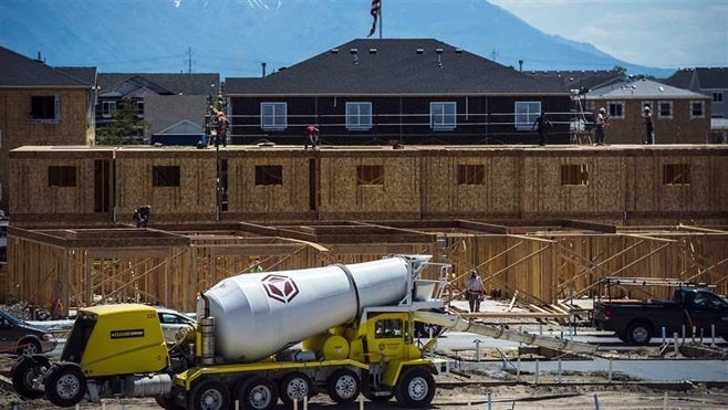 Homes under construction in Vineyard, Utah, where the population grew from 139 in 2010 to almost 4,000 last year. Most small towns are shrinking, but in some expanding metro areas they’re seeing explosive growth.