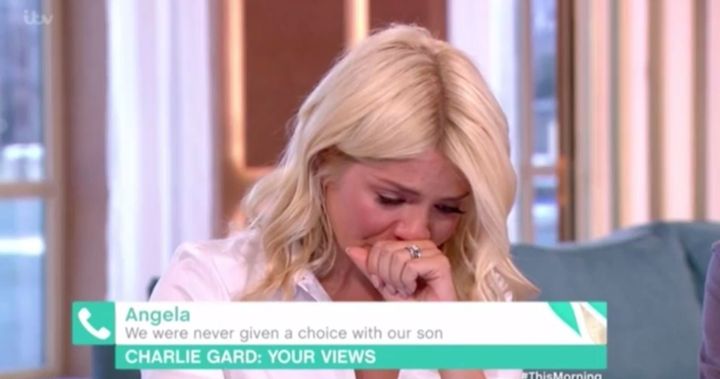 Holly Willoughby broke down on 'This Morning'