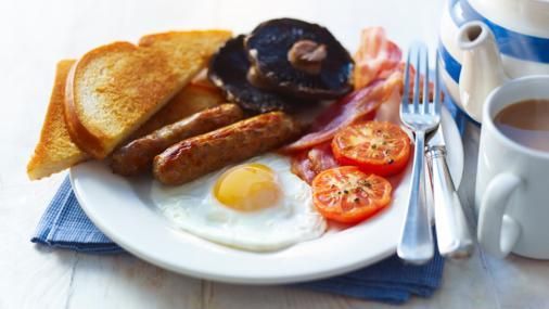 A sample of a British Breakfast Fry-up 