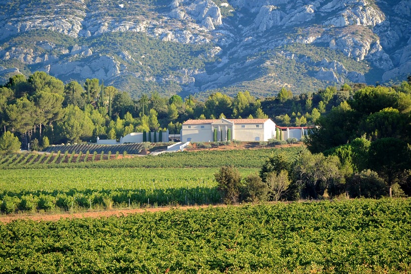<em>Chateau Gassier in Provence, France at the base of Mount Sainte-Victoire</em>