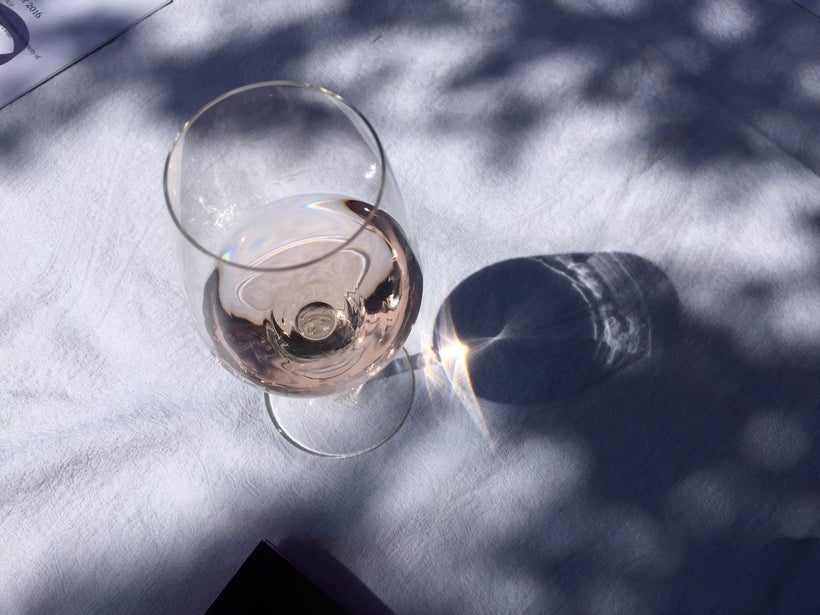 <em>The Provence Rosé of Chateau Gassier a vineyard away from the base of Mount Sainte Victoire.</em>