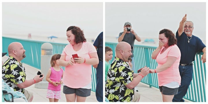 She said "yes!"