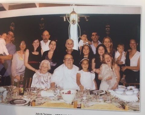 Liza and her family celebrating Passover, 2015