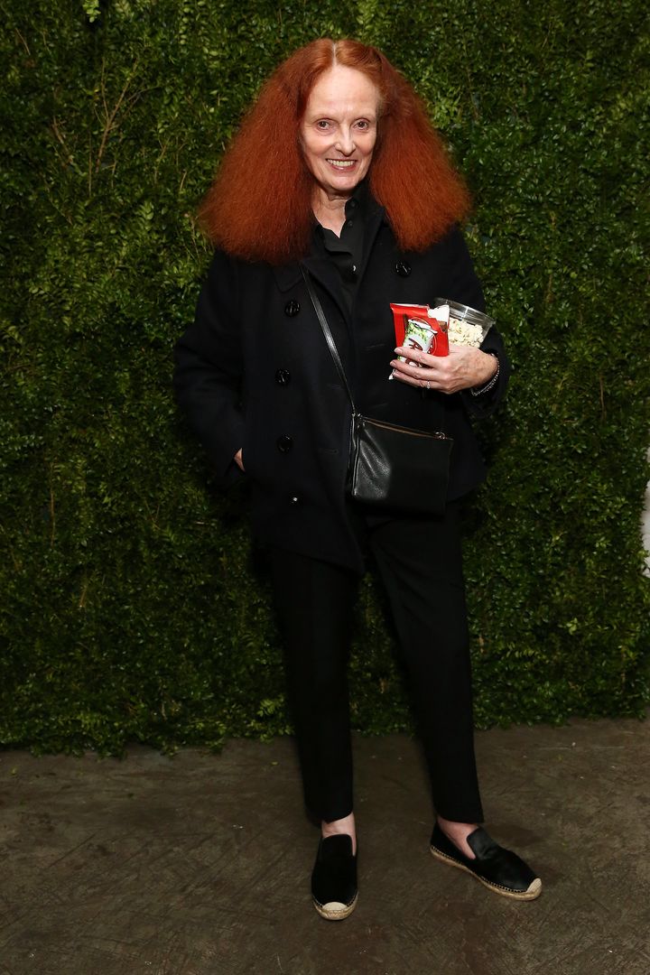 Grace Coddington attends the 'Franca: Chaos And Creation' New York Screening at Metrograph on 13 October 2016 in New York City.