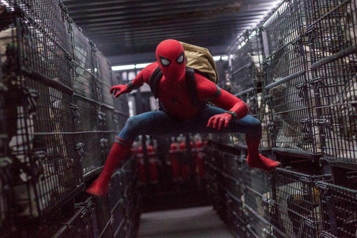 Tom Holland as Peter Parker in the newest iteration of the Spider-Man franchise.