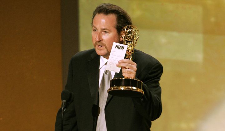 John Papsidera accepting a 2005 Primetime Emmy Award for casting.