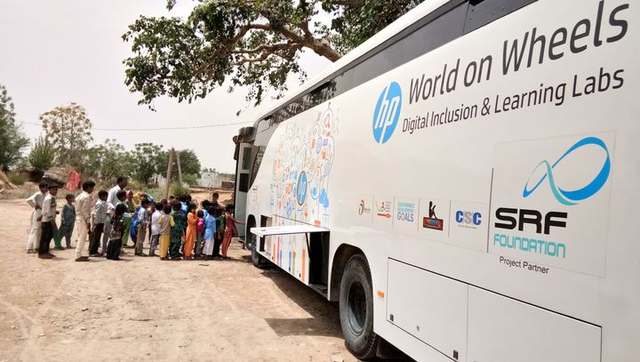 HP’s World on Wheels is committed to help bridge the education gap in rural India.