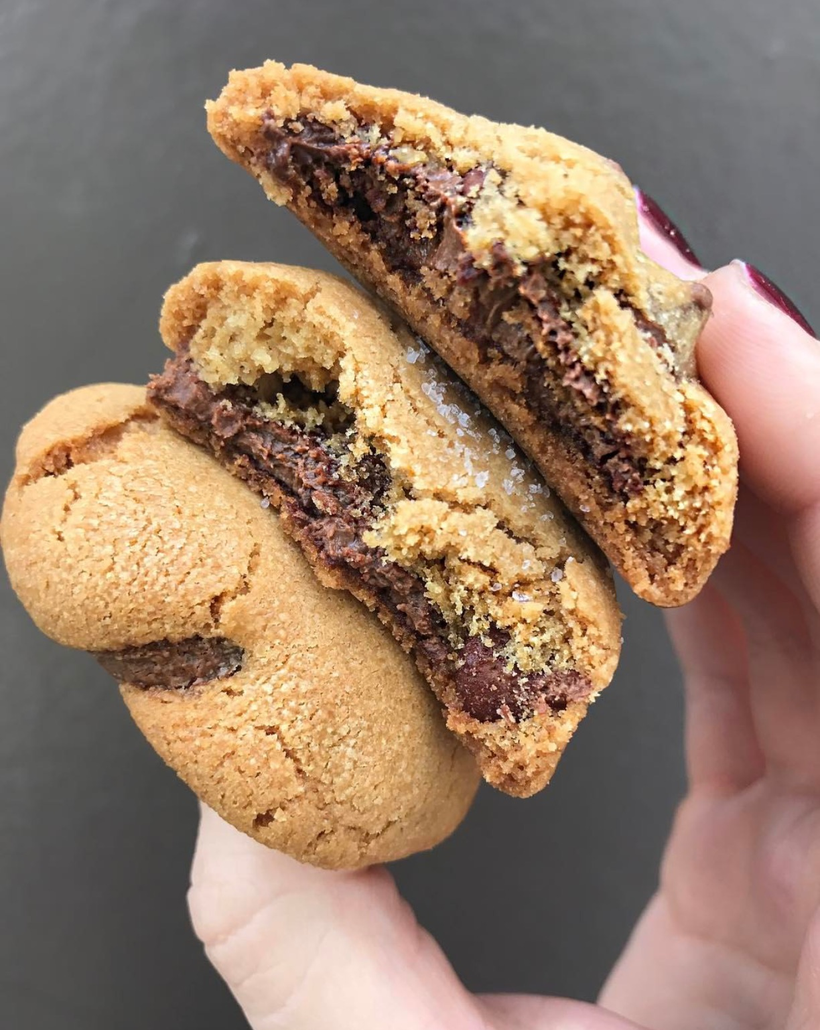 Nutella chocolate chip cookies