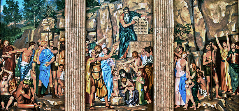 Mural, Minor Hall, University of Virginia School of Law; Artist: Allyn Cox