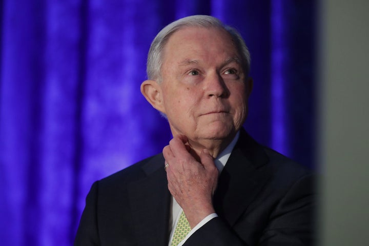 Attorney General Jeff Sessions attends the National Summit on Crime Reduction and Public Safety on June 20 in Bethesda,