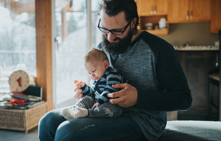 <p>Joshua and baby Jude</p>