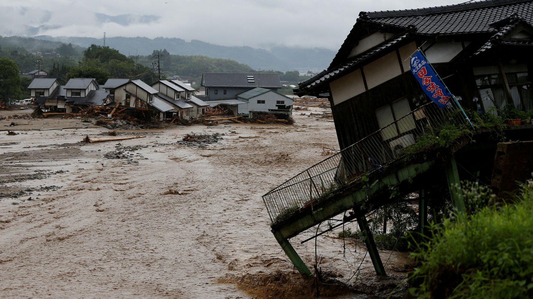 Japan Floods Force Nearly 80,000 From Homes, Leave At Least 6 Dead ...