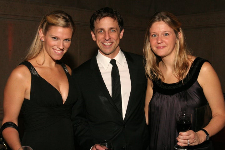 (L-R) Lindsay Shookus, Seth Meyers and Erin David in 2006. 