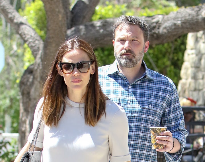 Jennifer Garner and Ben Affleck step out together in April 2017. 