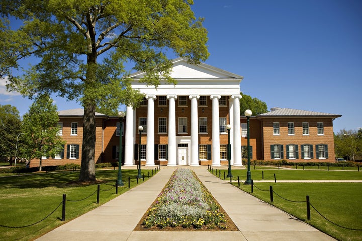 The Lyceum, oldest building on the campus of the University of Mississippi.