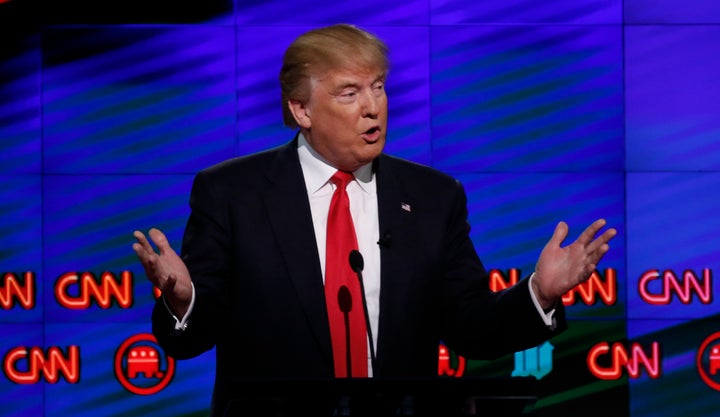 Trump, appearing last year in a CNN presidential debate, is now at war with the network.