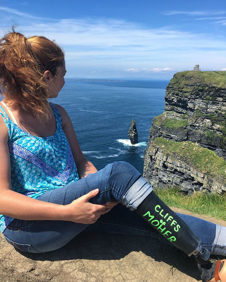 Gallagher at the Cliffs of Moher in County Clare, Ireland.