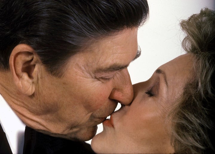 <p>President and Mrs. Ronald Reagan, The White House, Washington, D.C., 1985. </p>
