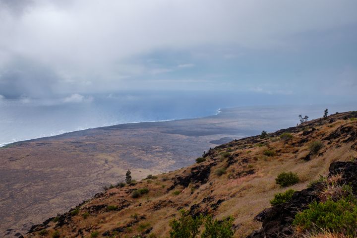 The Hilina Pali Overlook is a cool area to explore that is away from the crowds. Check out that view!