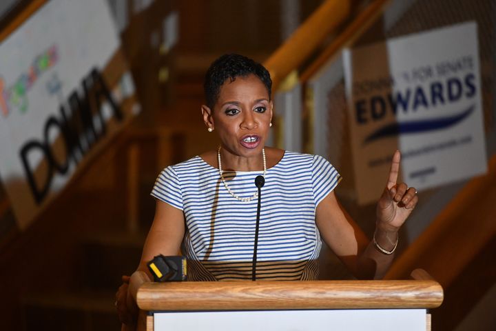 Maryland Democrat Donna Edwards left Congress in 2016 after a failed bid for the Democratic Senate nomination. On Saturday, she revealed that she has multiple sclerosis.