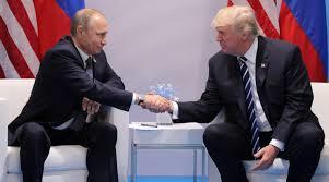 Russian President Vladimir Putin and United States President Donald Trump at the G20 Hamburg summit.