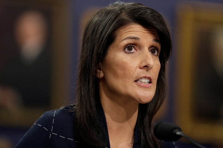 Nikki Haley, the U.S. ambassador to the United Nations, has diverged from President Donald Trump's talking points before.