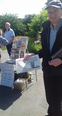 Copies of The Militant, on sale at Durham Miners' Gala