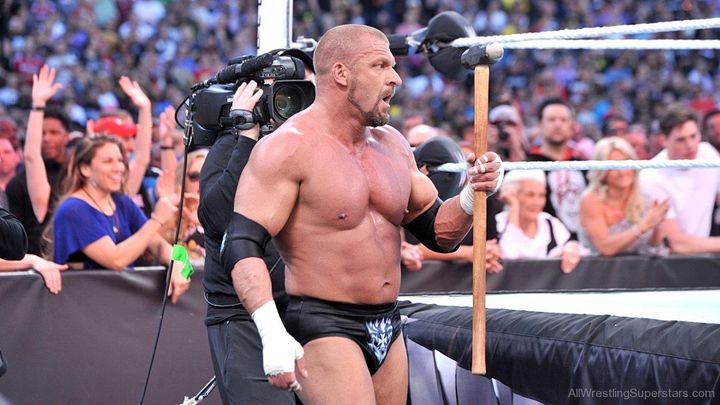 The use of props such as steel cages, caskets, ladders, folding chairs, and yes, Triple H’s sledgehammer (pictured above), allow the viewer to suspend reality and become further engrossed, at least for the duration of the match, in the fantastical world of professional wrestling.