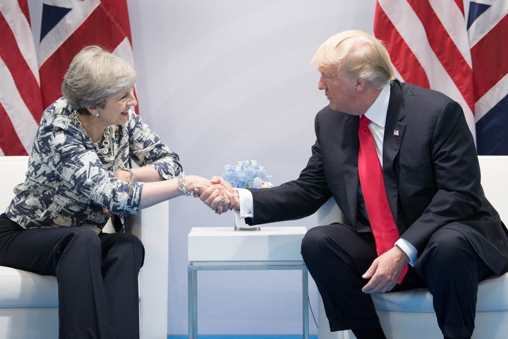 Prime Minister Theresa May holds talks with US President Donald Trump on the margins of the G20 summit in Hamburg.