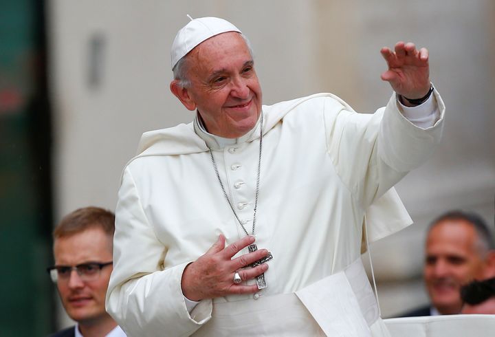 Pope Francis, seen outside the Vatican, has warned that the G20 leaders have formed