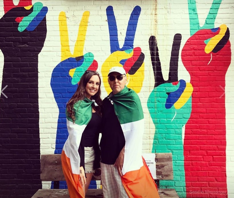 AJ and his daugher Ali get their Irish on on Father’s Day in Philadelphia.