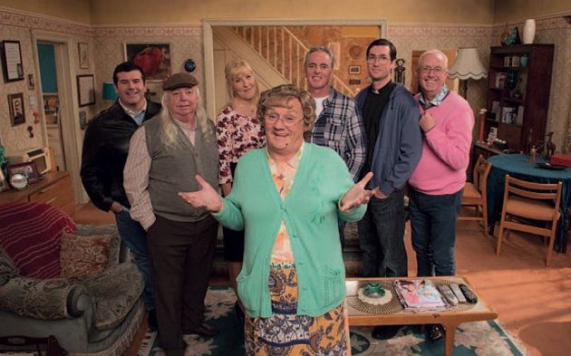 Rory with the cast of 'Mrs Brown's Boys'