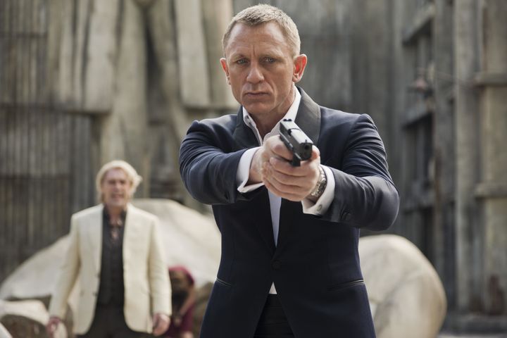 Daniel Craig in character as James Bond