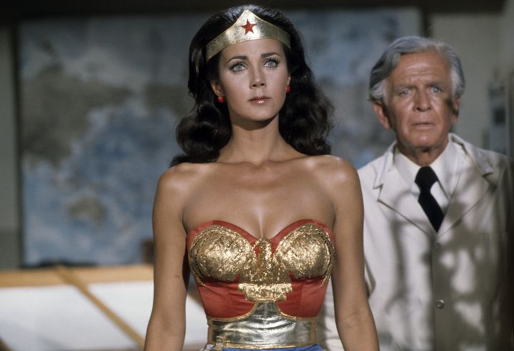Lynda Carter as Wonder Woman. 