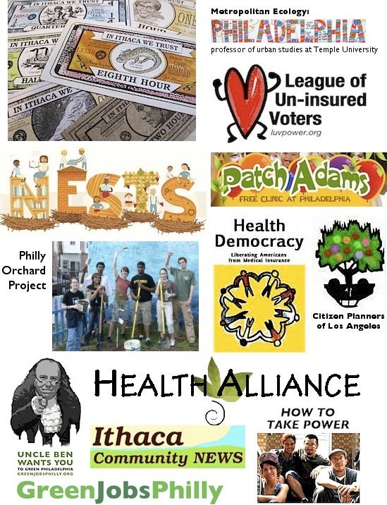 <p>Some of the logos of Glover’s organizations</p>