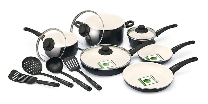 Get <a href="https://www.amazon.com/GreenLife-Ceramic-Non-Stick-Cookware-Black/dp/B00BDXM2FO?tag=thehuffingtop-20&th=1"