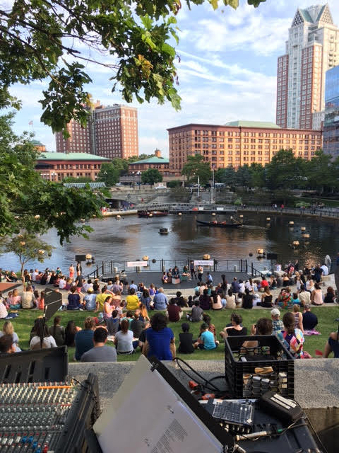 <p>Trinity Rep’s <em>Romeo and Juliet, </em>this year’s “Shakespeare en el Verano” production, in downtown Providence</p>