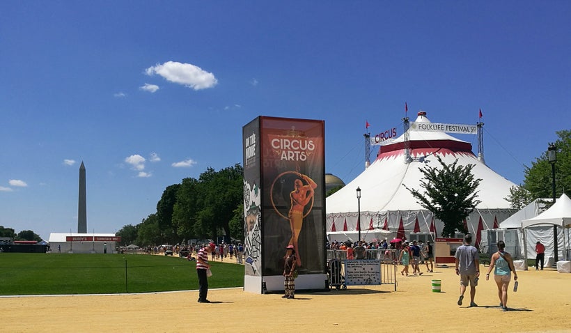 <em>A dream version of Washington D.C. appears on the National Mall like a shimmering mirage in the summer heat</em>