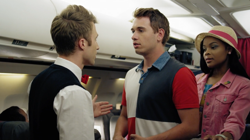 From left, Ben Baur (Jace), Grant Davis (Ben) and Ajiona Alexus (Allison) in “Something Like Summer.”