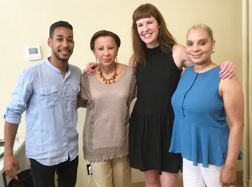 Jennie Romer at an event with her elected officials from all three levels of government: New York City Council Member Antonio